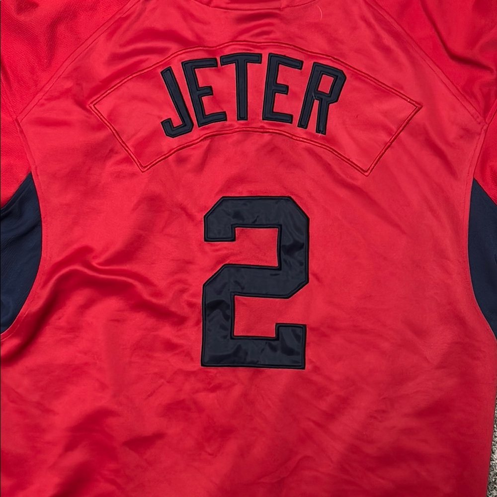 Nike Red and Navy Men's Jersey - Picture 8 of 9